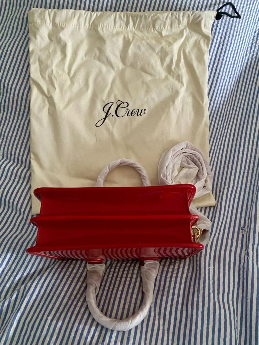 J. Crew Vienna Lady Bag in patent leather (red)